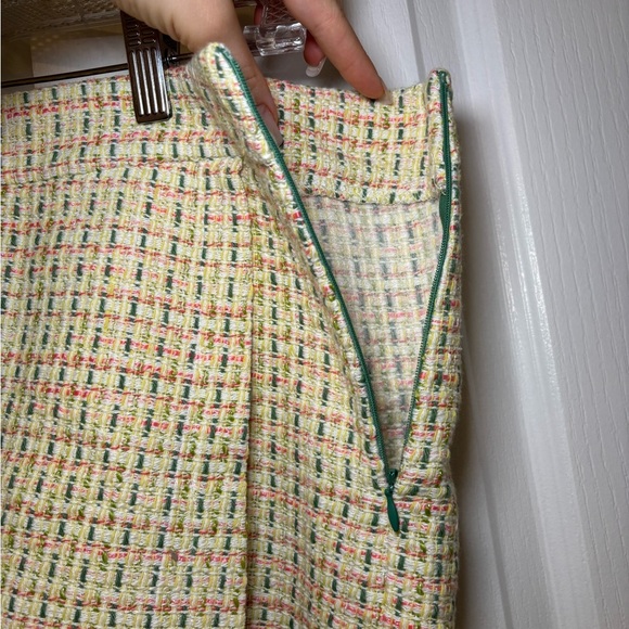 Zara - Party Pastel Feminine Festival Chic Multicolor Tweed Skort in Size S - Picture 8 of 10